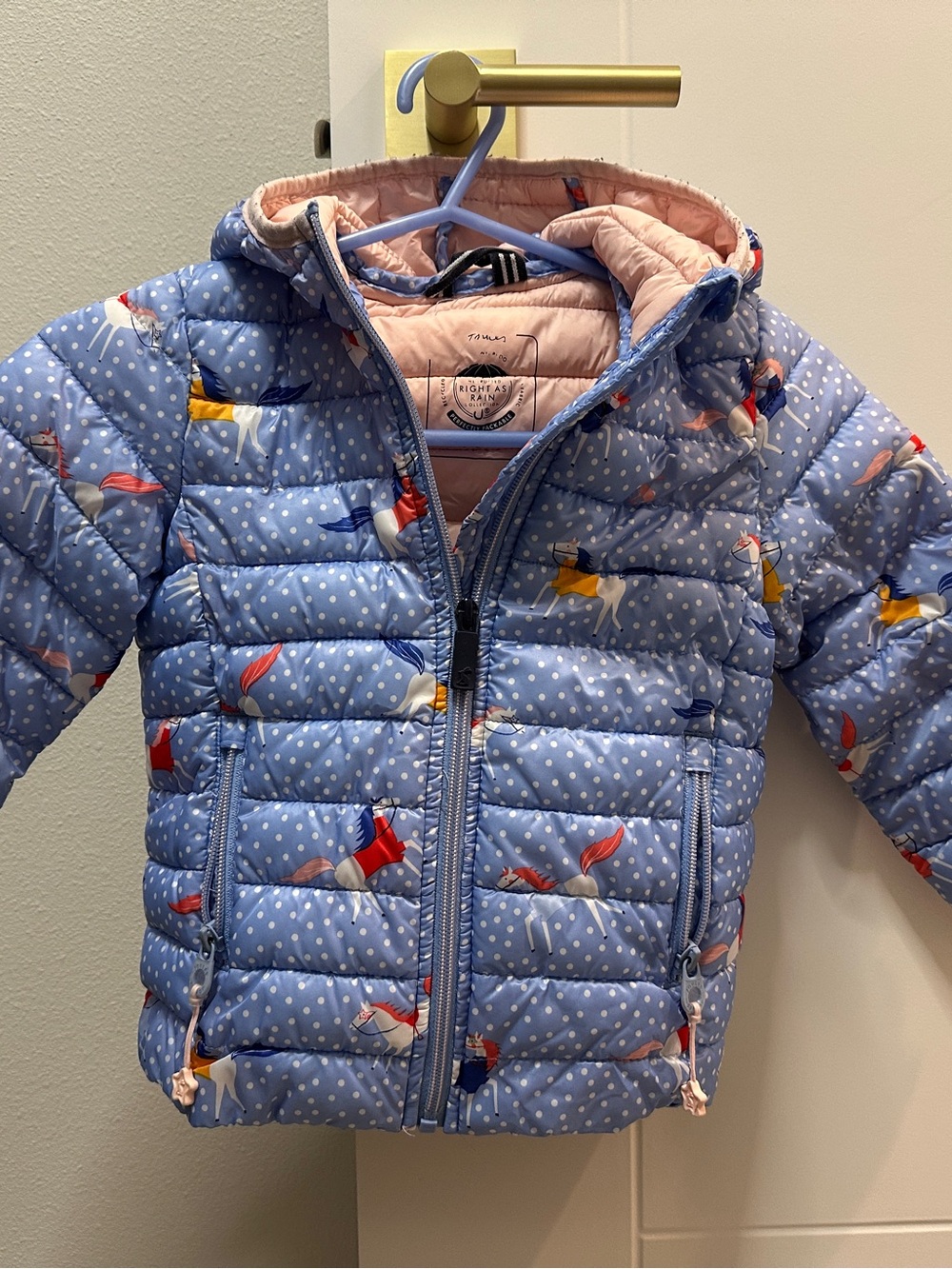 Joules Light Blue Puffer Jacket